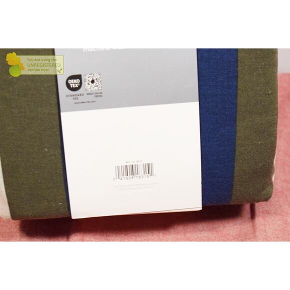 Makers Collective Teen Twin Rugby Stripe Jersey Sheet Set* - Picture 6 of 6